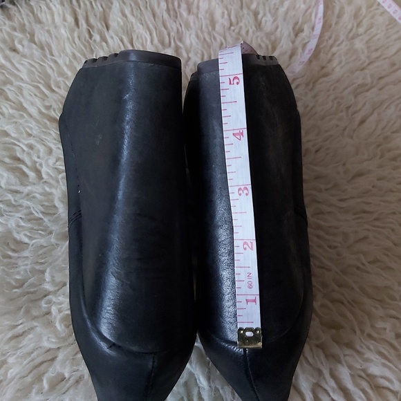 ASH Fuji wedge booties, black leather, size 38.5 - Picture 7 of 8